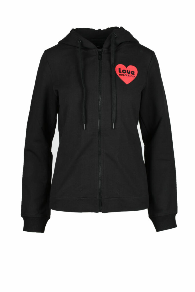 Felpa con cappuccio Love Moschino  Nero