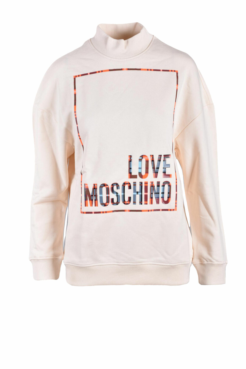Felpa con cappuccio Love Moschino Panna - Foto 1