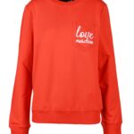 Felpa con cappuccio Love Moschino Rosso - Foto 1