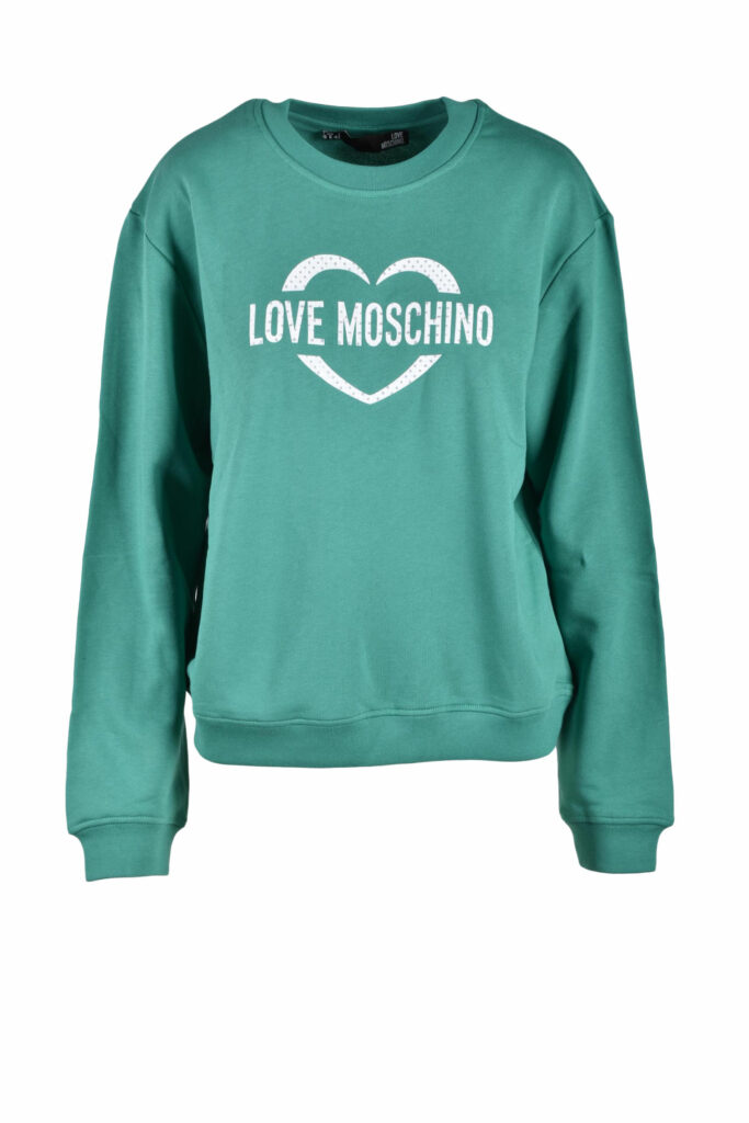 Felpa con cappuccio Love Moschino  Verde
