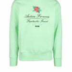 Felpa con cappuccio MSGM Verde - Foto 1