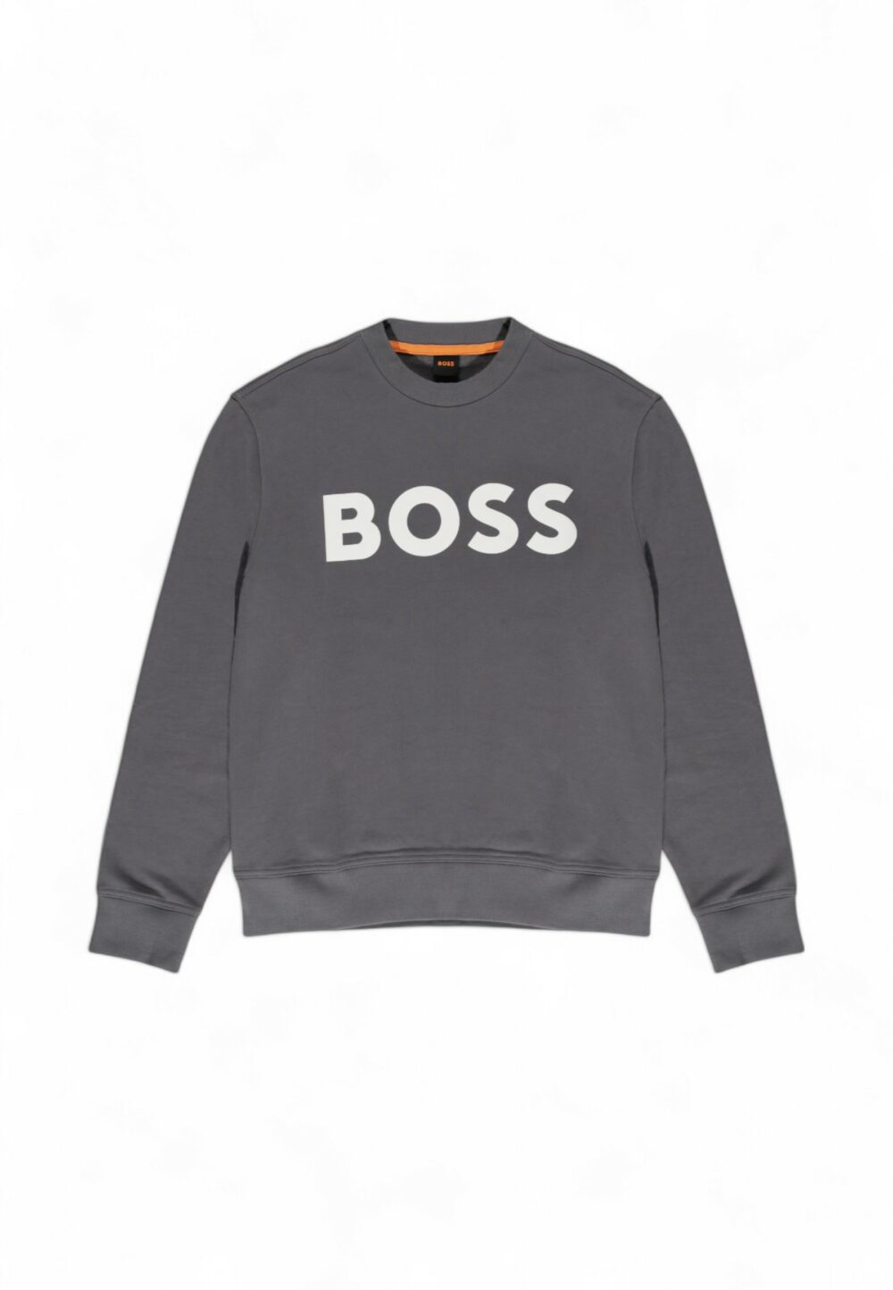 Felpa senza cappuccio Boss jersey we basic crew Grigio Scuro - Foto 9