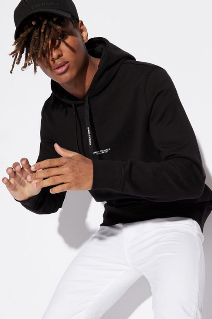 Felpa con cappuccio Armani Exchange  Nero