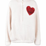 Felpa con cappuccio Love Moschino Bianco - Foto 1