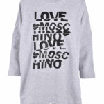 Felpa con cappuccio Love Moschino Grigio - Foto 1