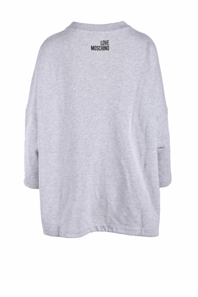Felpa con cappuccio Love Moschino  Grigio