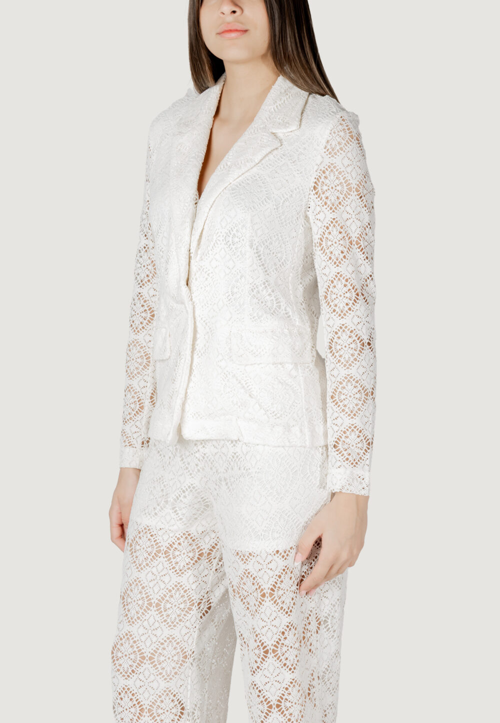 Giacca Jacqueline de Yong jdyeva l/s blazer jrs dia Bianco - Foto 3