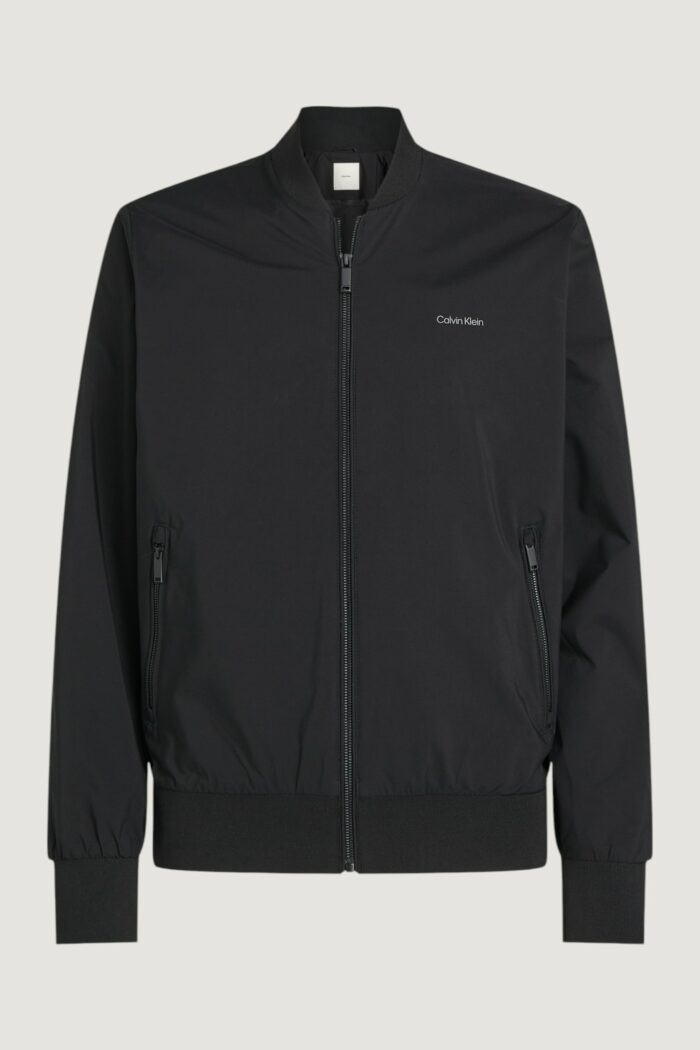 Giacchetto Calvin Klein matte bomber Nero