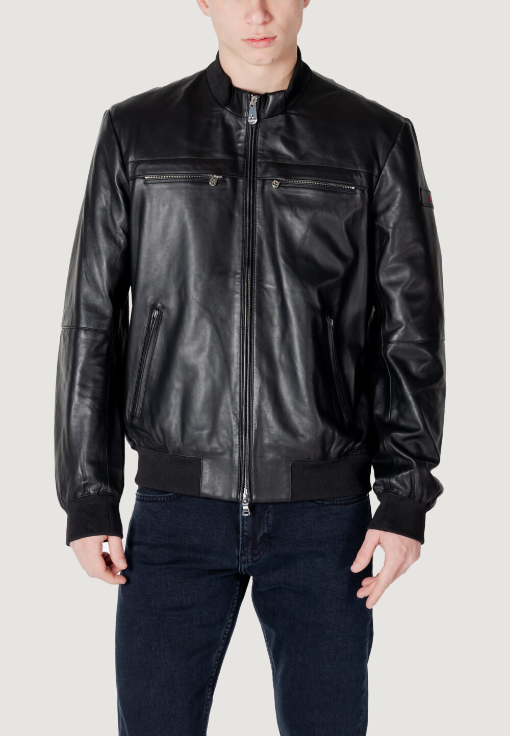 Giacchetto PEUTEREY sands leather pe 07 Nero - Foto 1