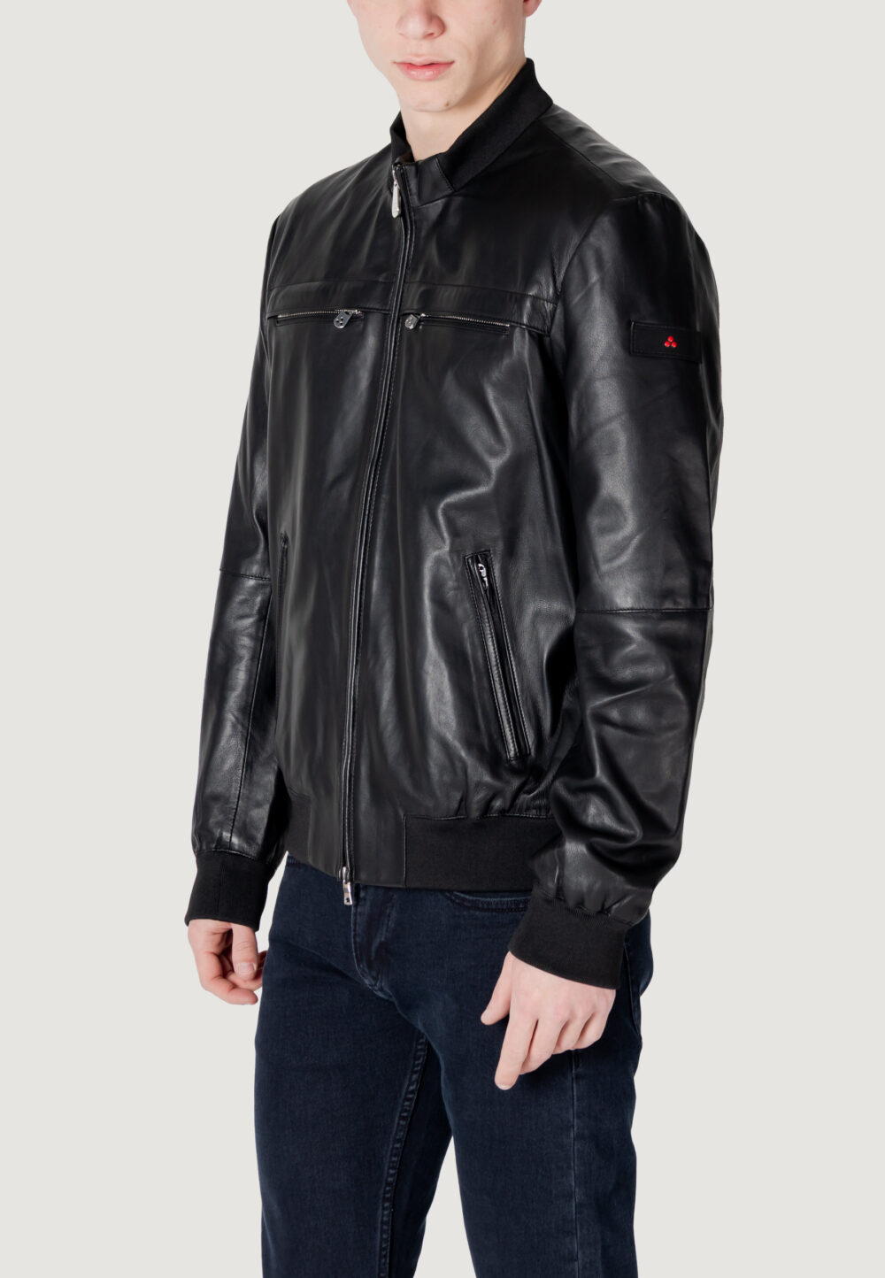 Giacchetto PEUTEREY sands leather pe 07 Nero - Foto 4