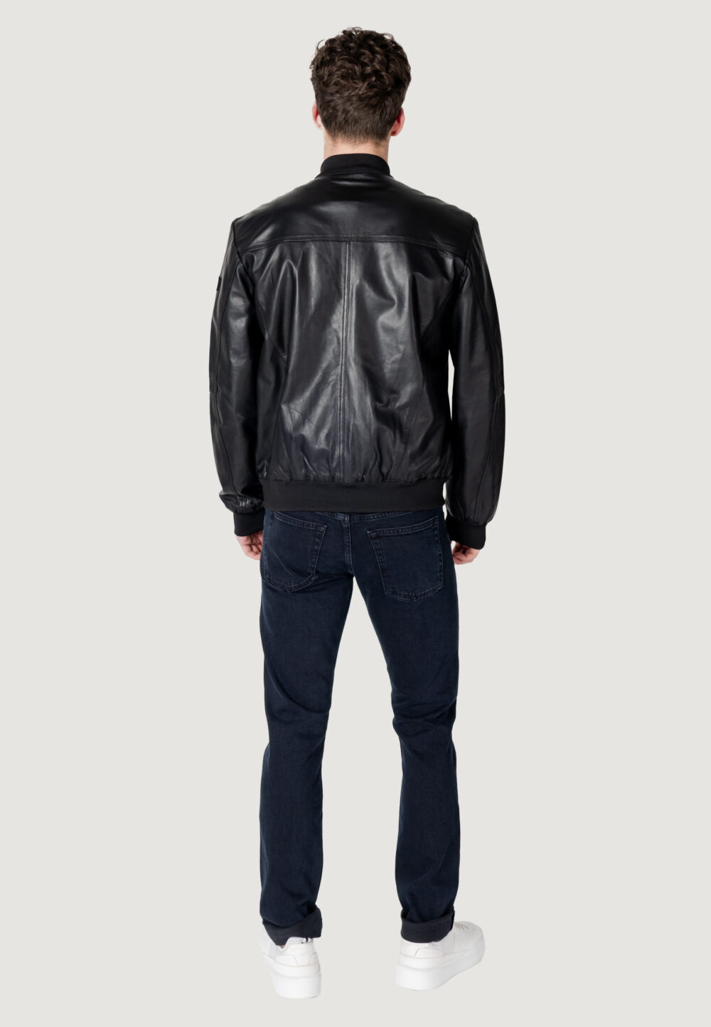 Giacchetto PEUTEREY sands leather pe 07 Nero - Foto 8