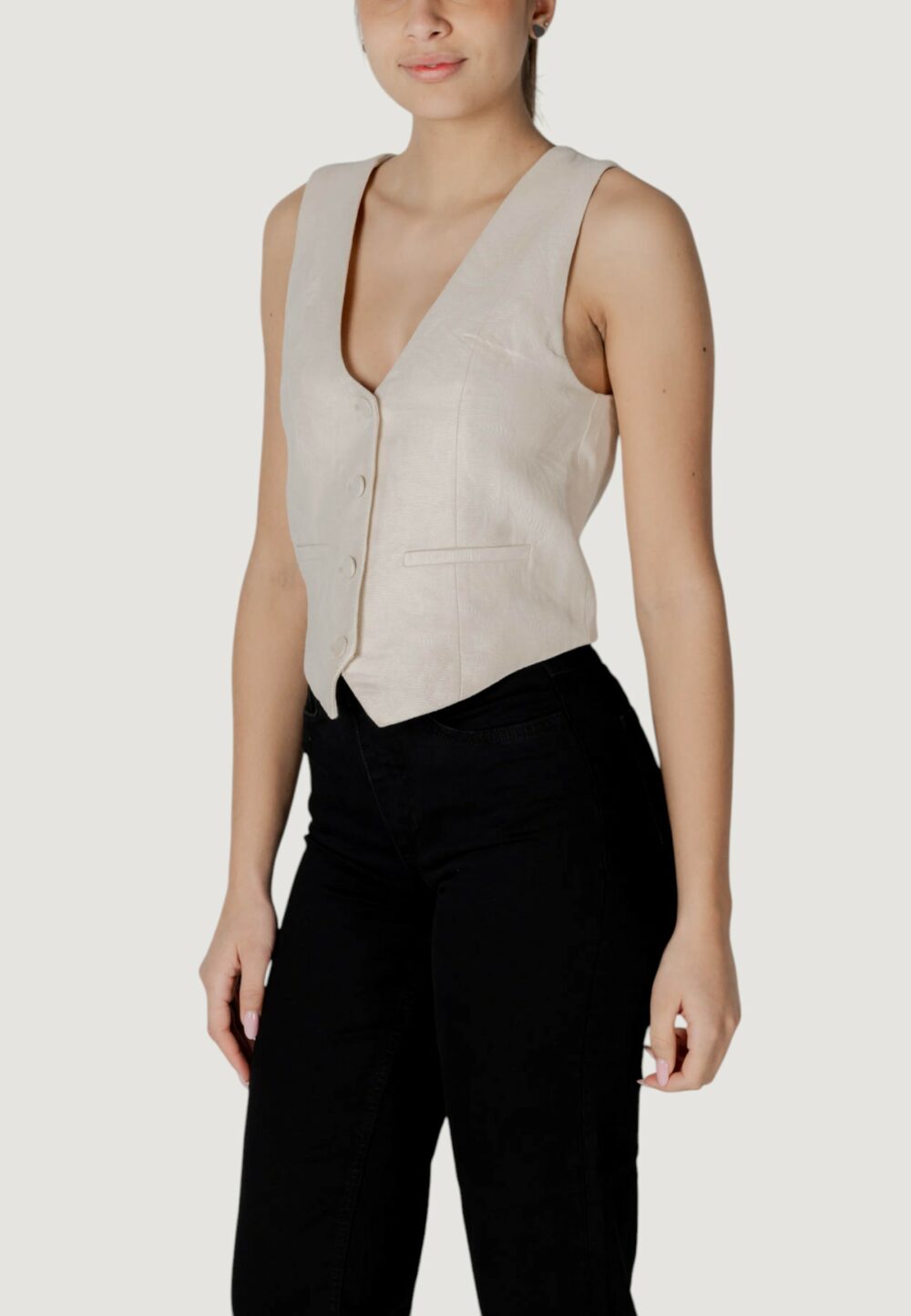 Gilet da completo Desigual chaleco_portland Beige chiaro - Foto 2