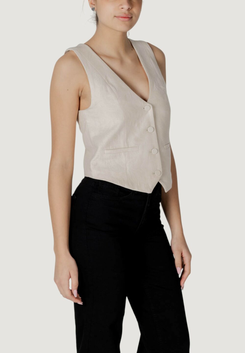 Gilet da completo Desigual chaleco_portland Beige chiaro - Foto 3