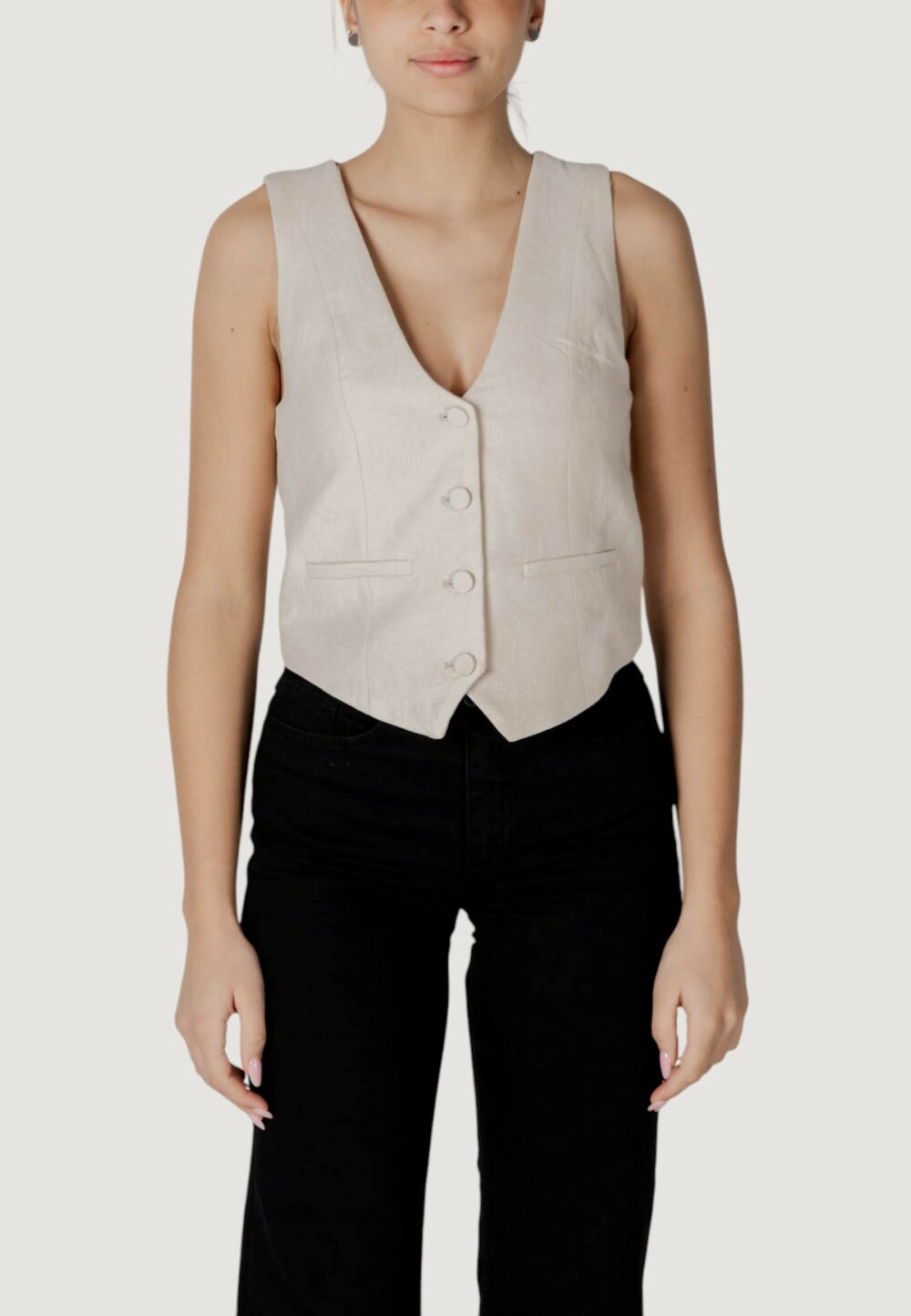 Gilet da completo Desigual chaleco_portland Beige chiaro - Foto 5