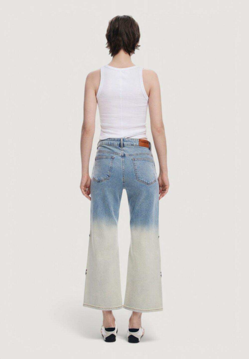 Jeans bootcut Desigual denim_texas Blue Denim Chiaro - Foto 3