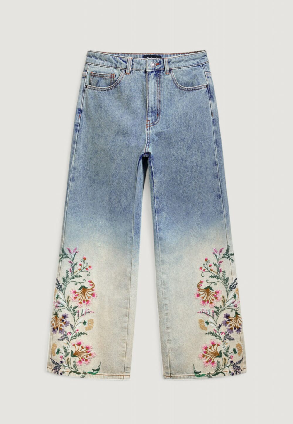 Jeans bootcut Desigual denim_texas Blue Denim Chiaro - Foto 4