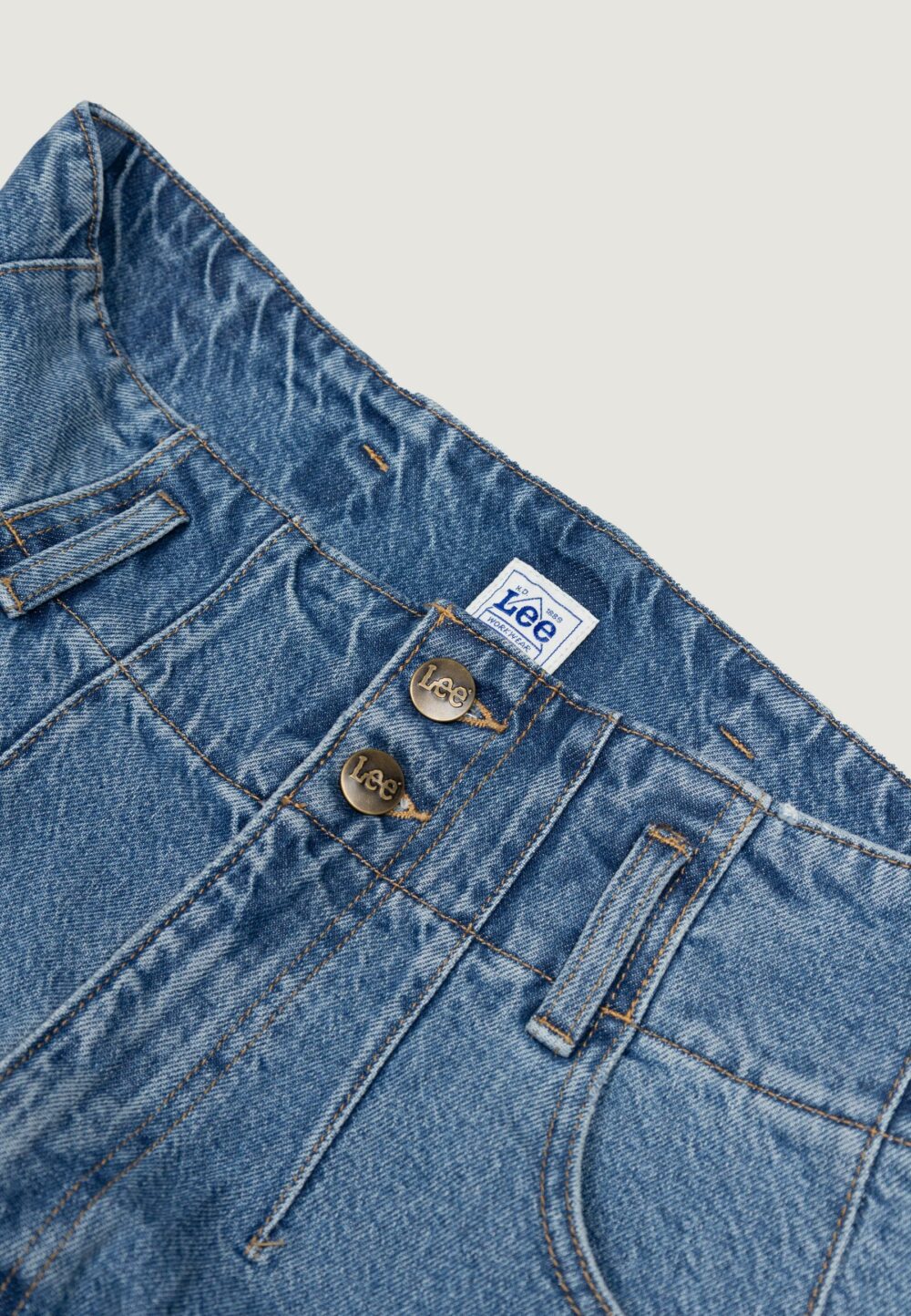 Jeans larghi Lee pleated straight leg Denim - Foto 5