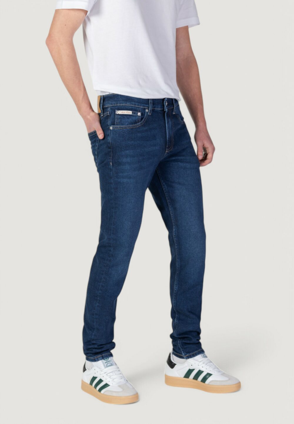 Jeans slim Calvin Klein Jeans Denim scuro - Foto 3