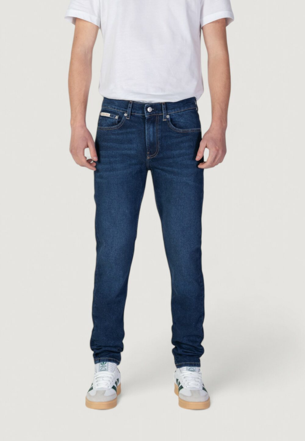 Jeans slim Calvin Klein Jeans Denim scuro - Foto 5
