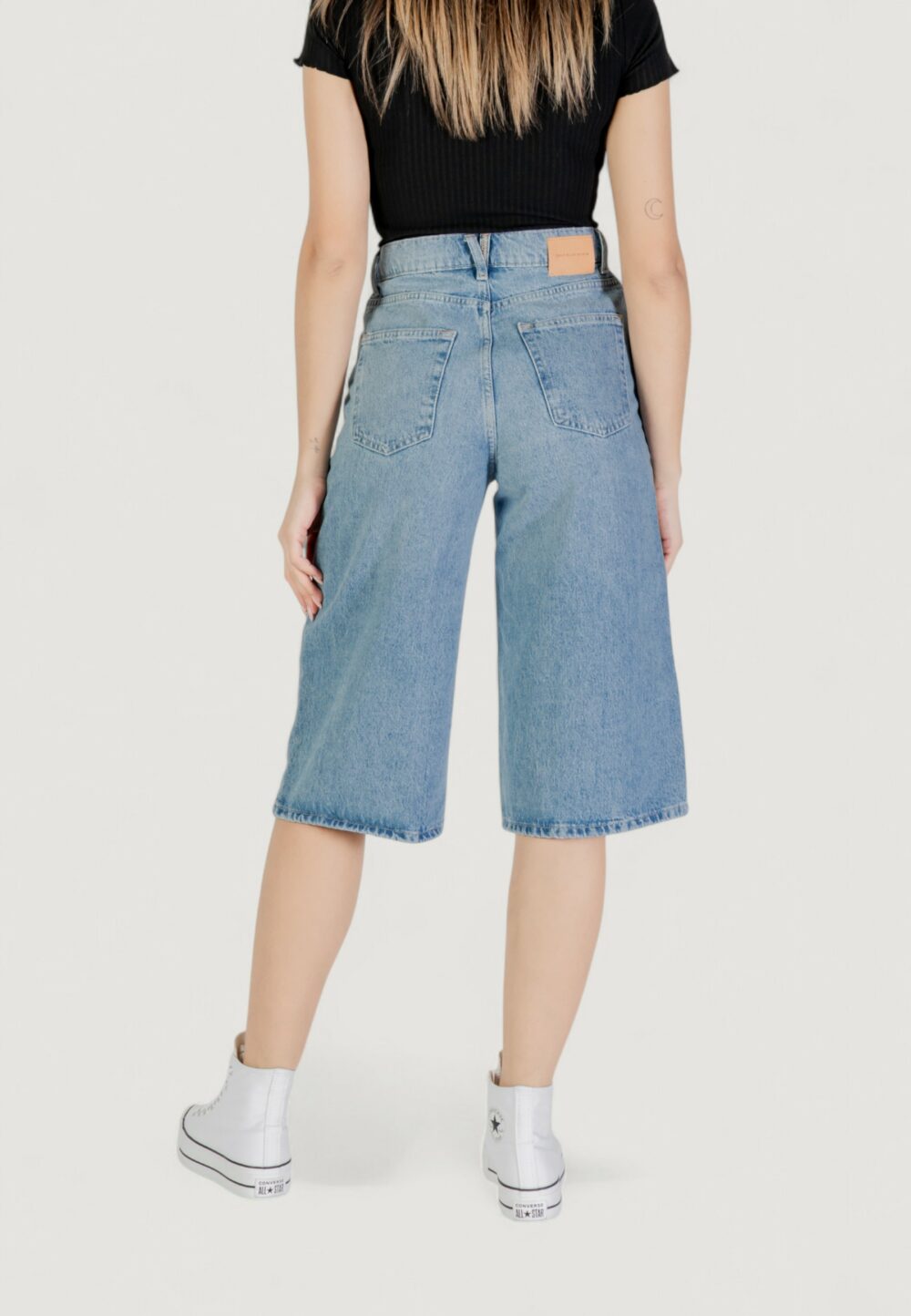 Jeans Only onlhope hw wide long dnm Denim chiaro - Foto 4