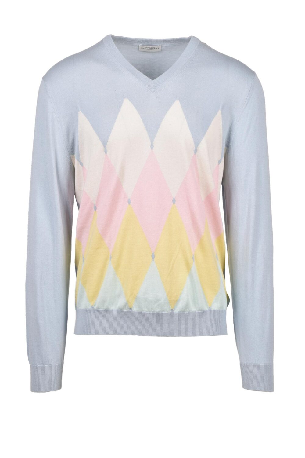 Maglia BALLANTYNE Celeste - Rosa - Foto 1