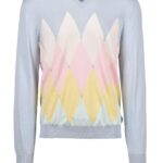 Maglia BALLANTYNE Celeste - Rosa - Foto 1
