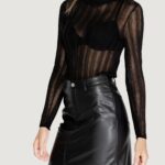 Maglia Vila Clothes vilmenta l/s knit top/r Nero - Foto 1