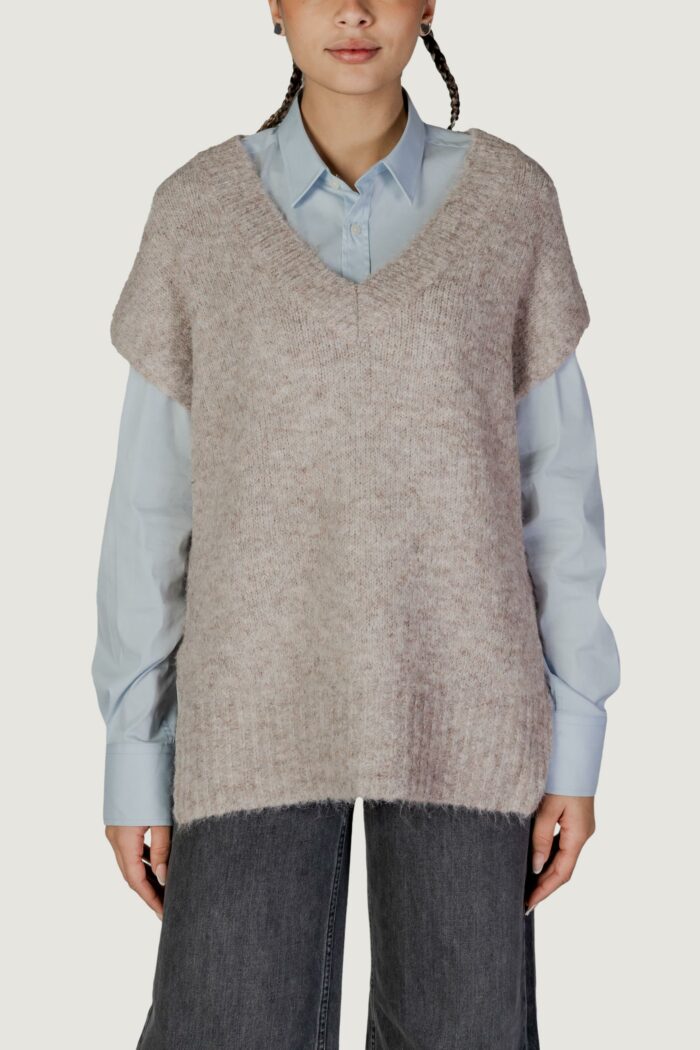 Maglione Vero Moda vmawsome sl Beige scuro