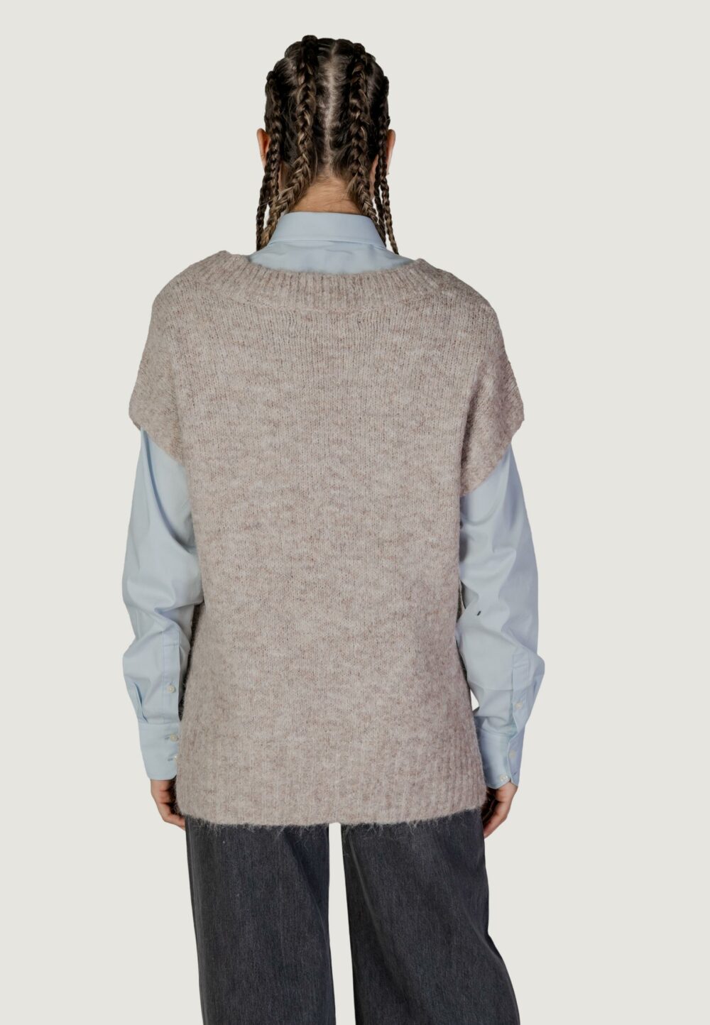 Maglione Vero Moda vmawsome sl Beige scuro - Foto 4