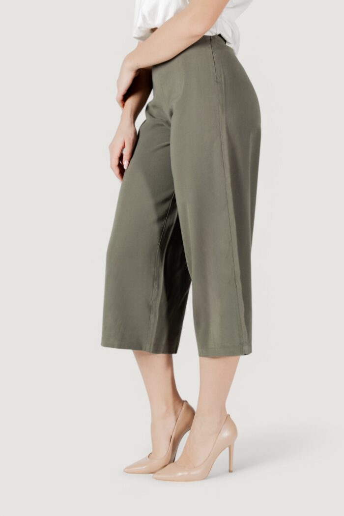 Pantaloni a palazzo Only onlaris life long culotte pant cc wvn Verde Oliva