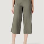 Pantaloni a palazzo Only onlaris life long culotte pant cc wvn Verde Oliva - Foto 1