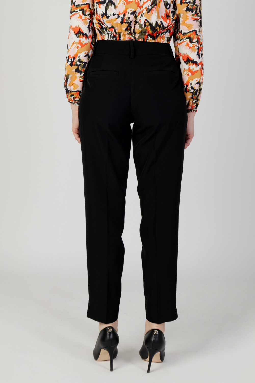 Pantaloni a sigaretta Only onlveronica-elly life hw pant tlr noos Nero - Foto 3