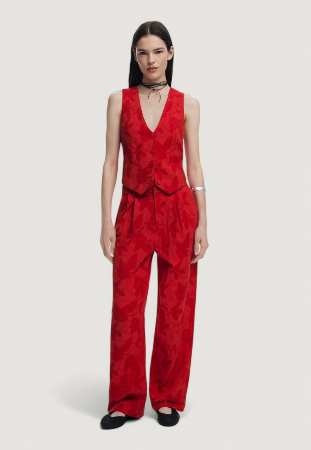 Pantaloni da completo Desigual pant_suitrojo Rosso - Foto 2