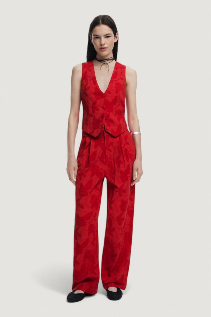 Pantaloni da completo  Desigual pant_suitrojo Rosso