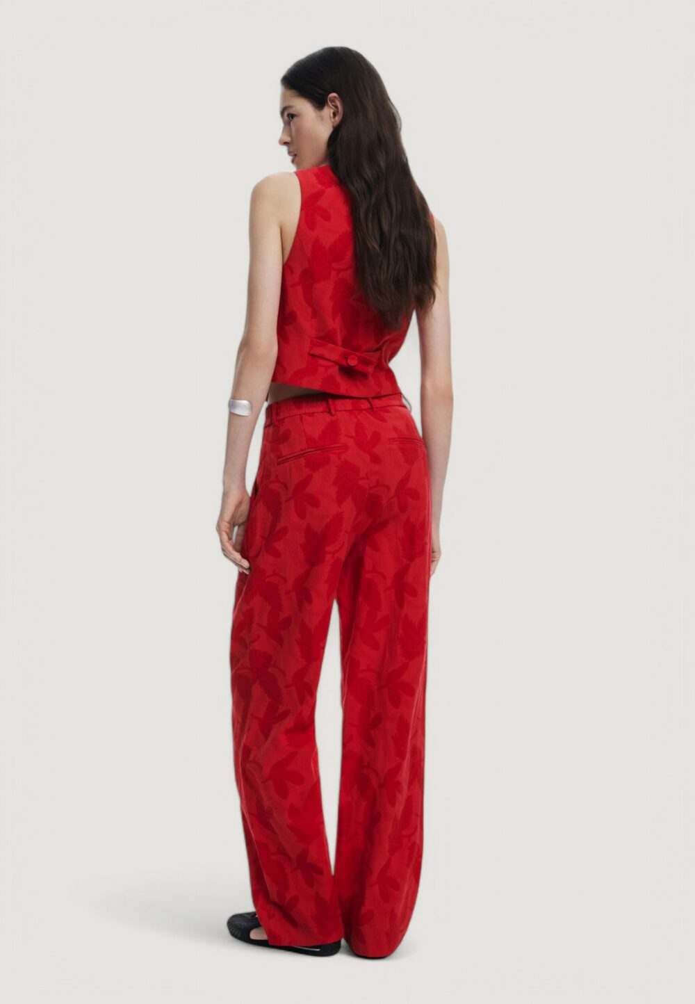 Pantaloni da completo Desigual pant_suitrojo Rosso - Foto 3