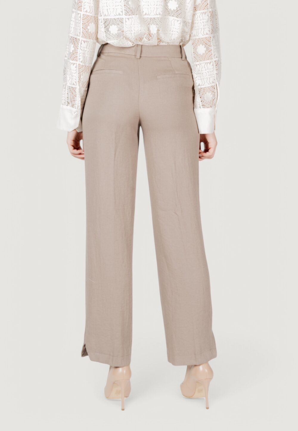 Pantaloni da completo Vila Clothes viflea rw tailored Marrone - Foto 4