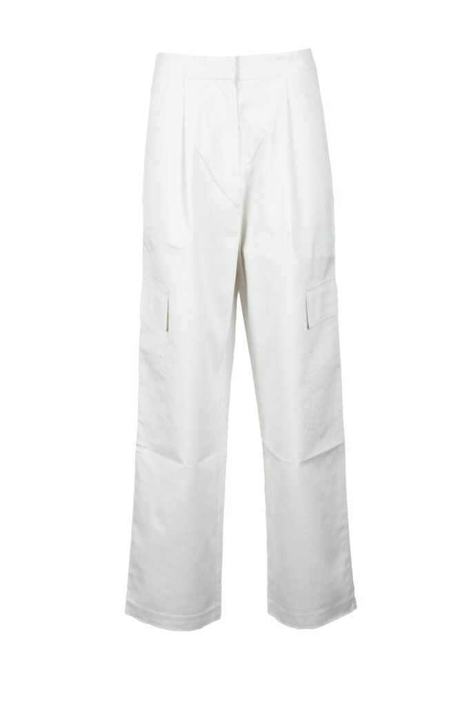 Pantaloni regular Calvin Klein  Bianco