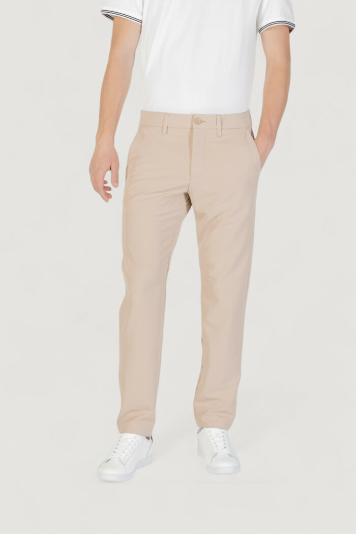 Pantaloni slim Boss t_commuter-slim 10268853 01 Beige