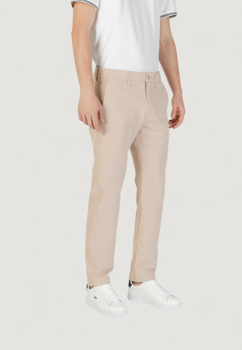 Pantaloni slim Boss t_commuter-slim 10268853 01 Beige - Foto 3