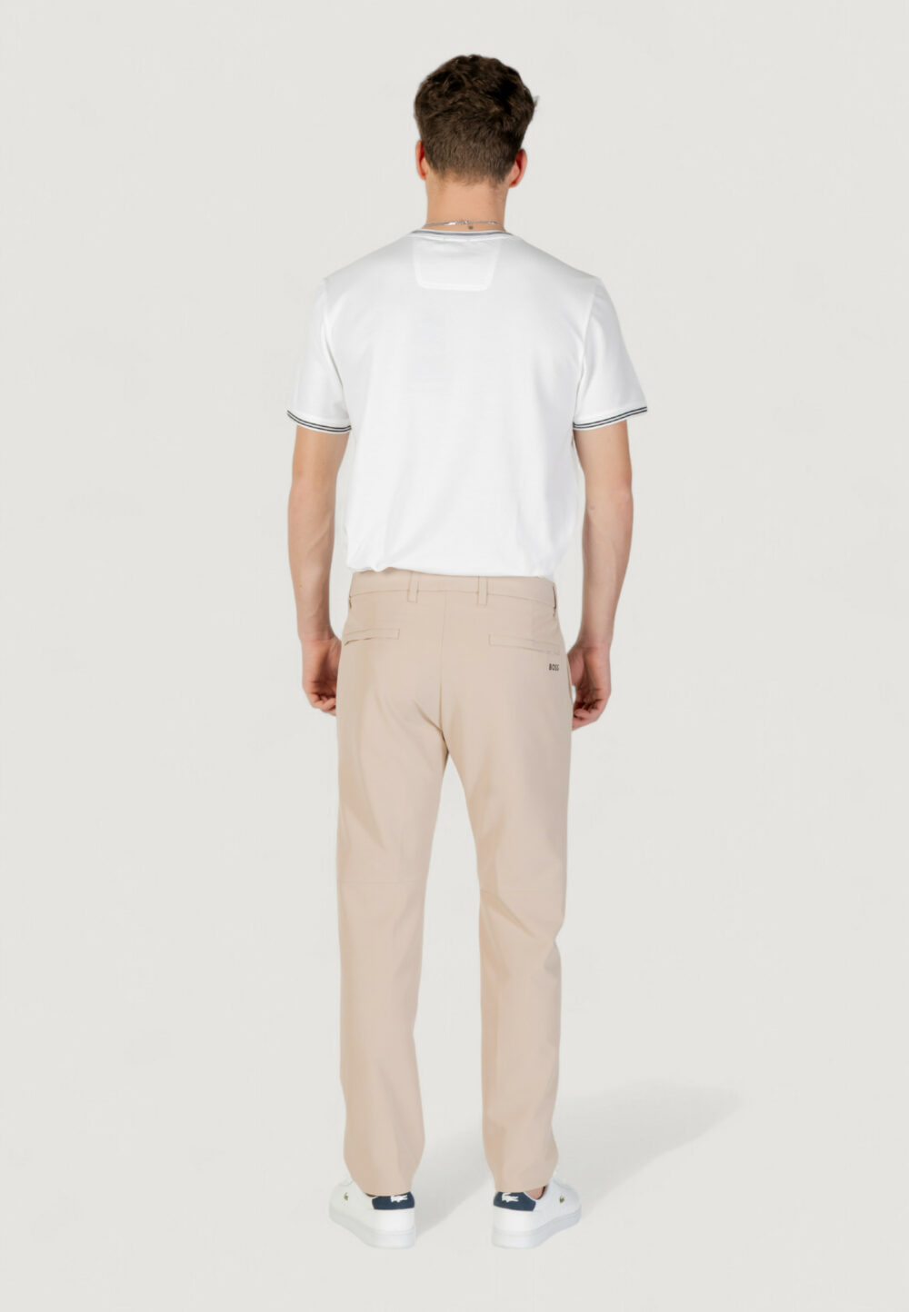 Pantaloni slim Boss t_commuter-slim 10268853 01 Beige - Foto 7