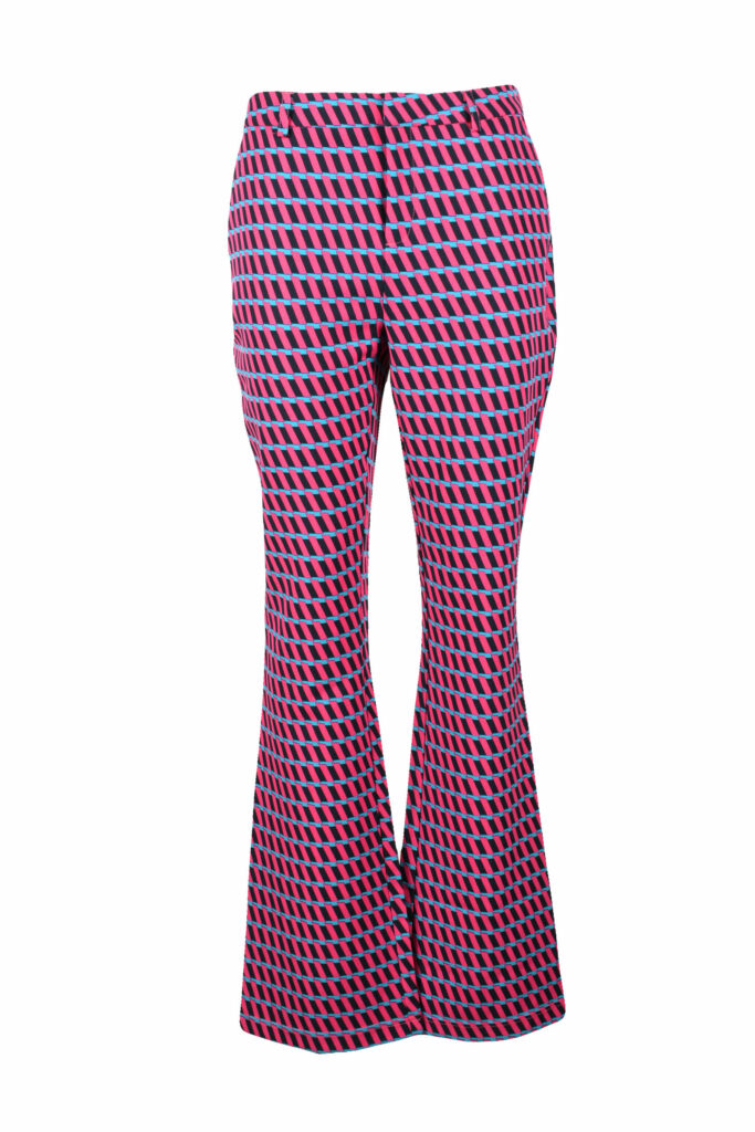 Pantaloni regular Only  Blu/Fuxia