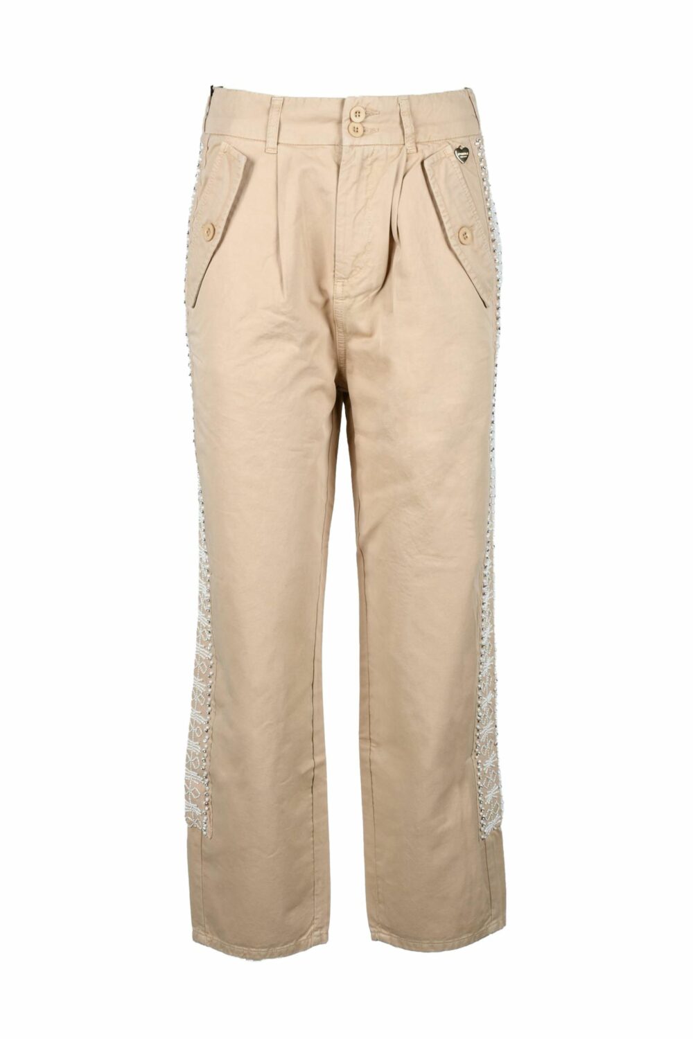 Pantaloni regular TWIN SET Beige - Foto 2