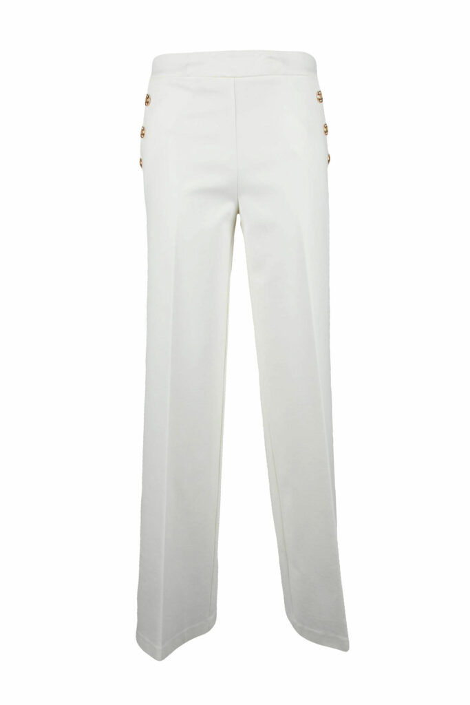 Pantaloni regular TWIN SET  Bianco