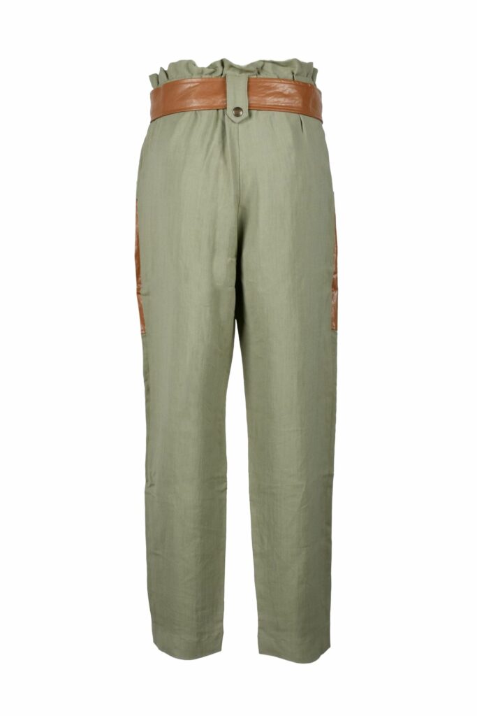 Pantaloni regular TWIN SET  Verde