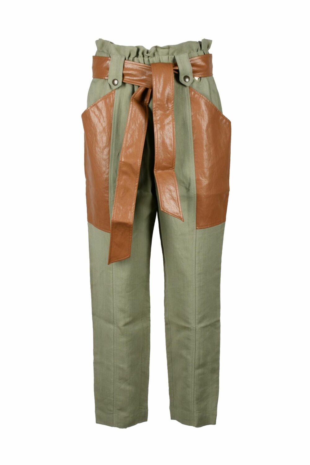 Pantaloni regular TWIN SET Verde - Foto 2