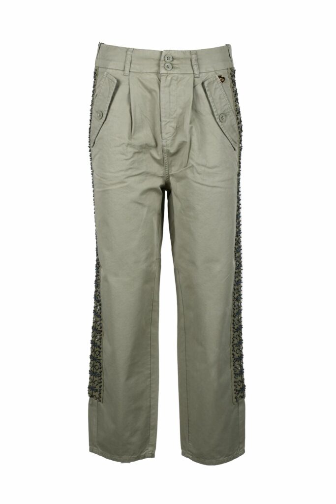 Pantaloni regular TWIN SET  Verde