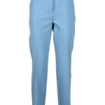 Pantaloni regular WEEKEND MAXMARA Celeste - Foto 1