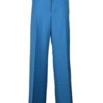 Pantaloni regular WEEKEND MAXMARA Petrolio - Foto 1