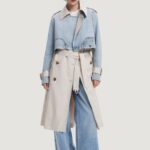Trench Desigual chaq_memphis Denim chiaro - Foto 1