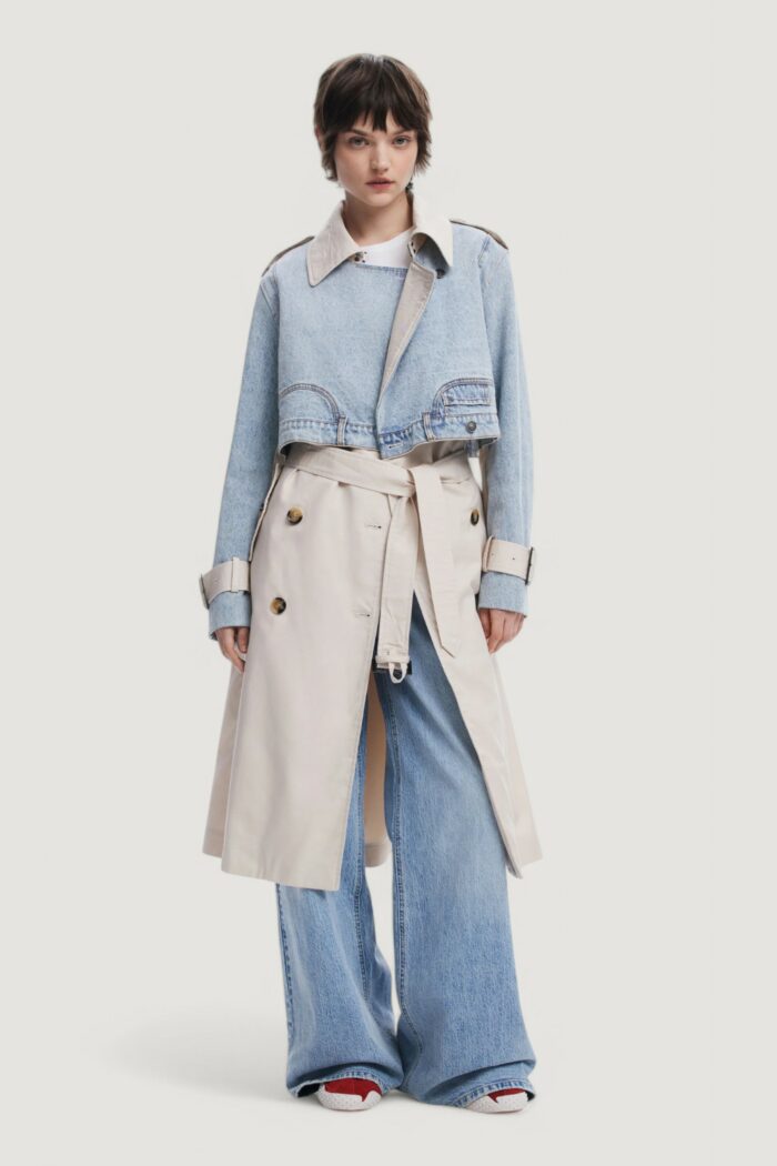 Trench Desigual chaq_memphis Denim chiaro